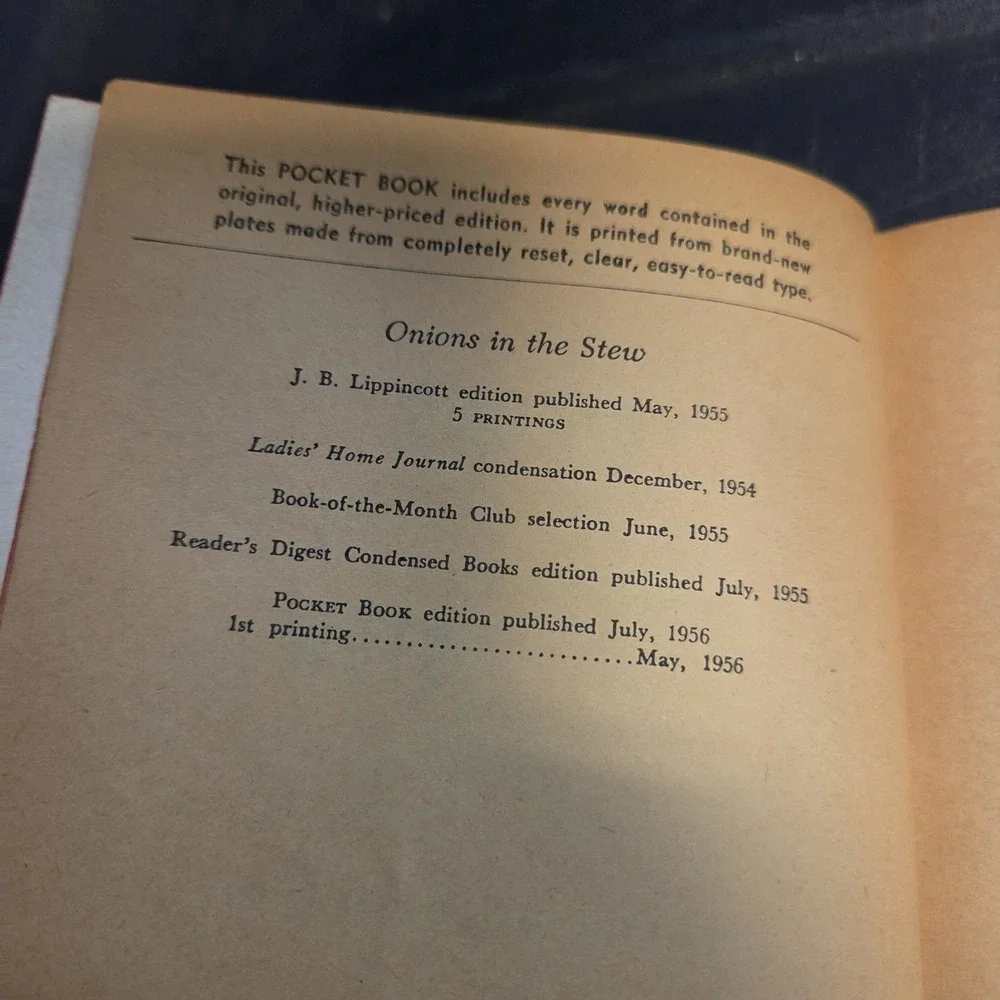 Betty‎ MacDonald Onions in the Stew (1955) Paperback